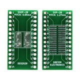 28-Pin SOIC/SOP/SSOP To DIP Breakout Board (10 Pack)