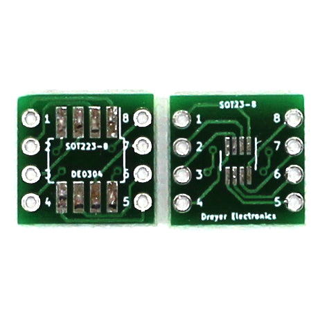 SOT23-8/SOT223-8 to DIP Breakout Board - (50 Pack)