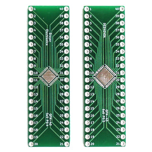 40-Pin QFN to DIP Breakout Board | Front: B: 5x5mm, P: 0.4mm | Back: B: 6x6mm, P: 0.5mm (5 Pack)