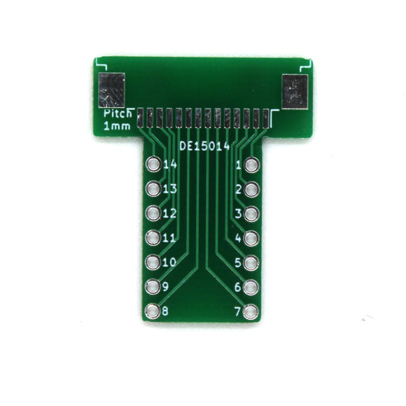 14-Pin FPC FFC to DIP 1mm 0.5mm Pitch (5 Pack)