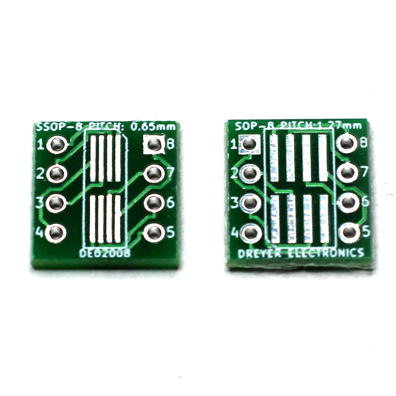 8-Pin SOIC/SOP/SSOP To DIP Breakout Board (25 Pack) – Dreyer